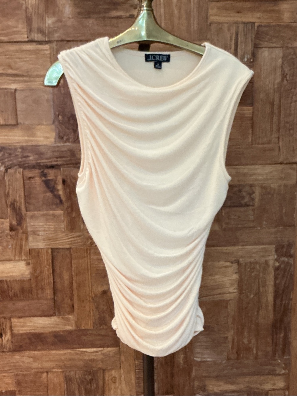 J. Crew Candlelight  Ruched Sleeveless Tank Top